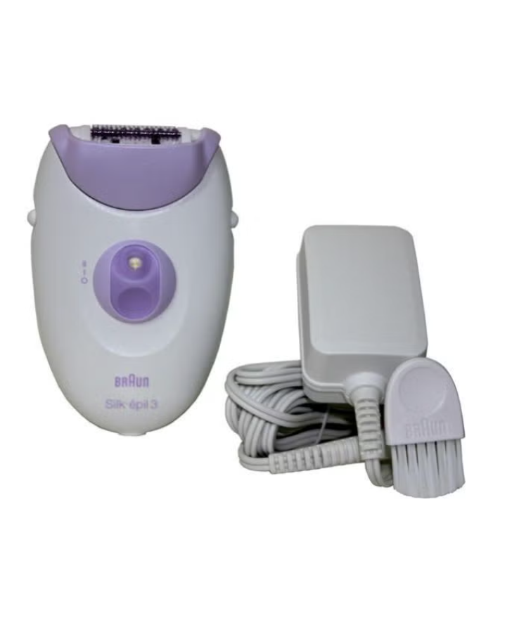 Braun Silk epil 3Epilator Smartlight Technology and Massage Rollers, Corded Epilator, 2 Speed 