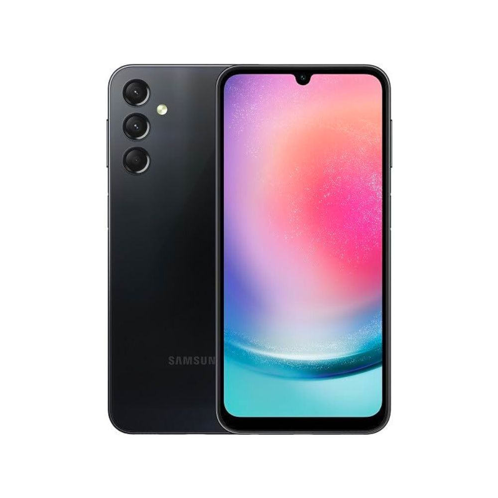Samsung Galaxy A24 4G Android Smartphone, Dual SIM, 6GB RAM, 128GB Storage, Black