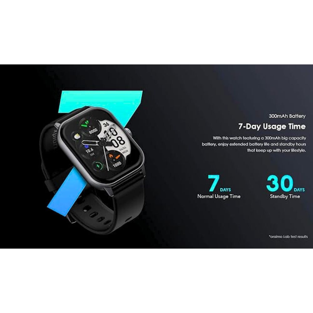 Oraimo Watch 5 Waterproof HD Smartwatch Black