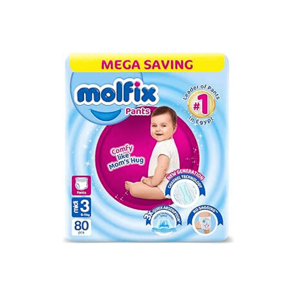 Molfix Mega Pack Midi Size 3- 80 Pieces  