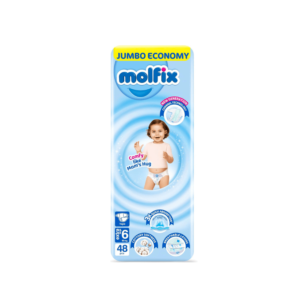Molfix Jumbo Pack Xlarge Size 6 - 48 Pieces 