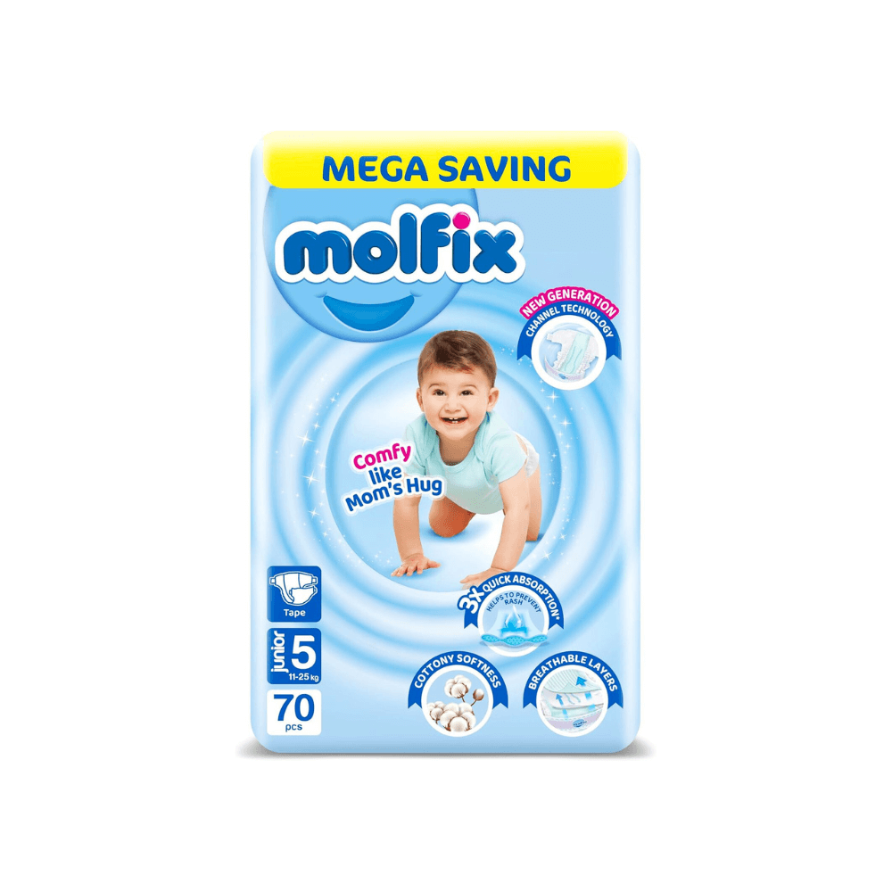 Molfix Mega Pack Junior Size 5 - 70 Pieces 