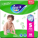 Fine Baby Diapers Size 5 Maxi 58 Diaper 