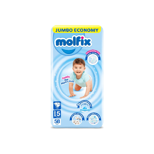 Molfix Jumbo Pack Maxi Size 5 - 58 Pieces 