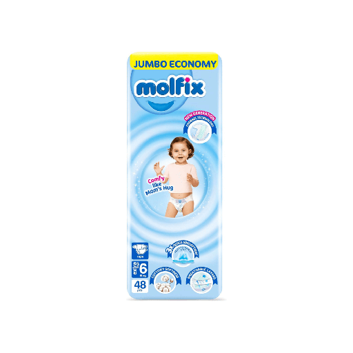 Molfix Jumbo Pack Xlarge Size 6 - 48 Pieces 